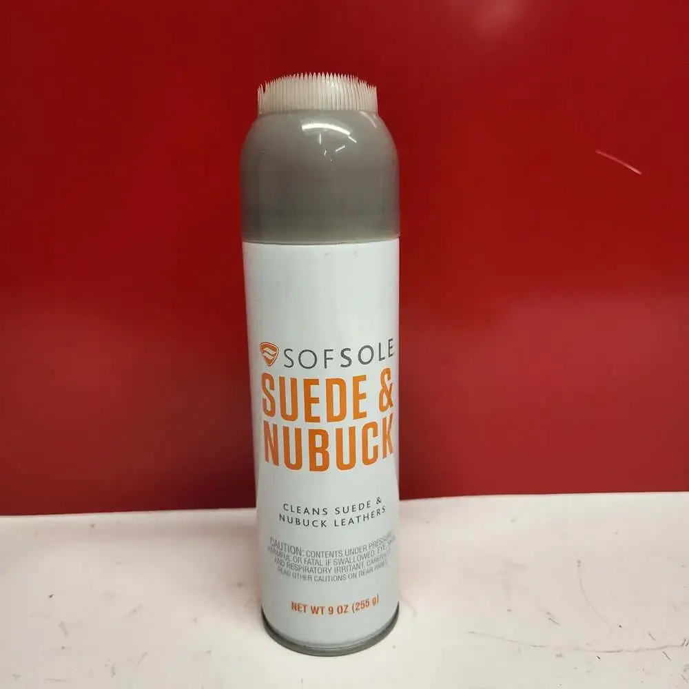 Sof Sole Suede and Nubuck Foaming Shoe Cleaner 9 oz with Brush Top